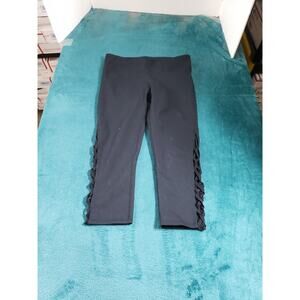Fabletics Pants Size Small Women Black Elastic Waist Running Jegging Tights